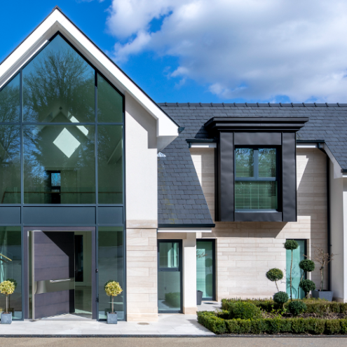 Green Hollow Oikos pivot door in Cheshire