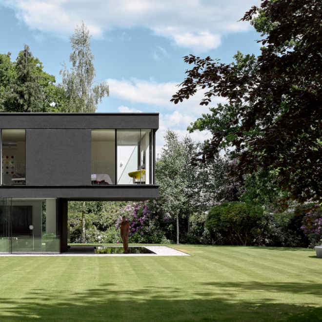 Winter House contemporary new build Derbyshire