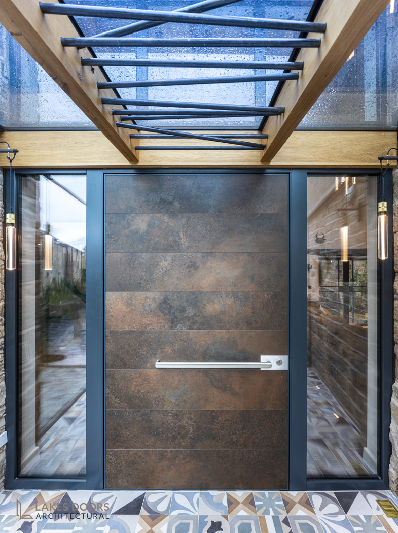 COR-TEN Pivot Door