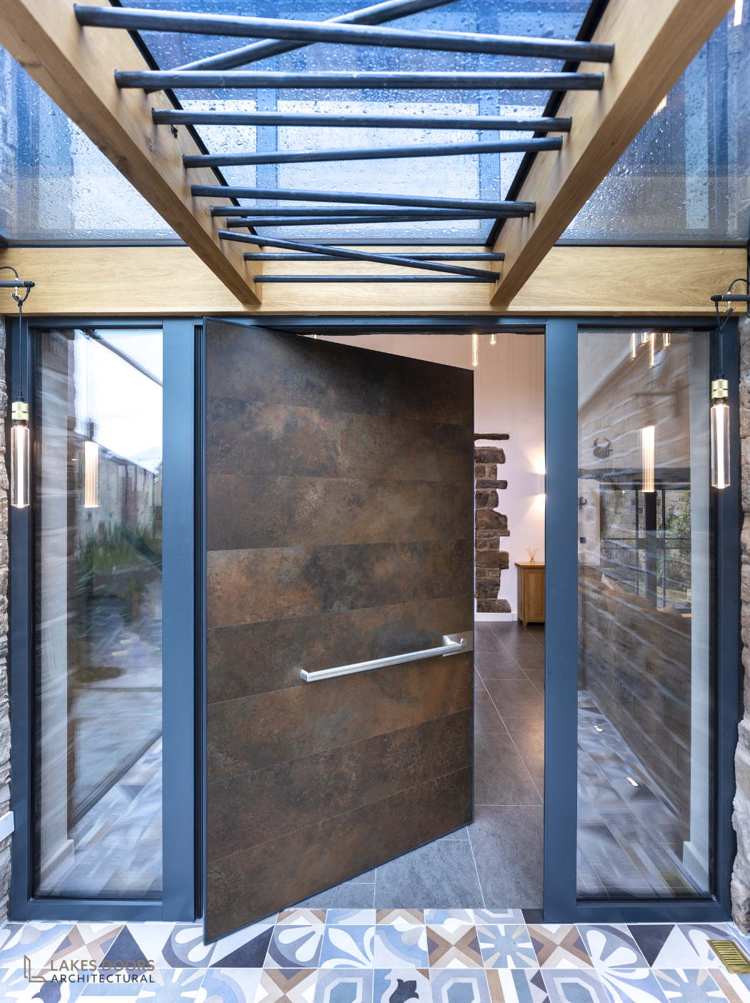 COR-TEN Pivot Door