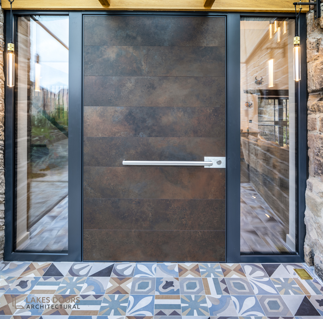 Cor-Ten Pivot Door Liverpool