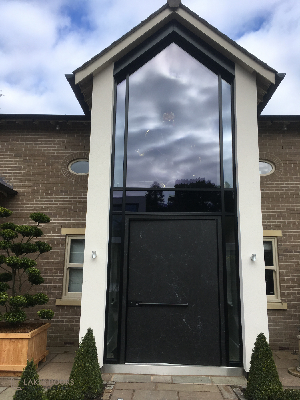 Black Marble Pivot Door